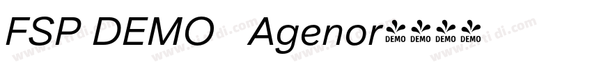 FSP DEMO   Agenor字体转换